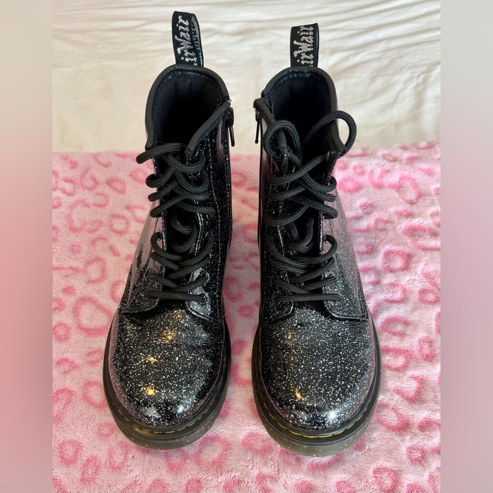 Dr. Martens Black Glitter Combat Boots
Women’s Size: 5 - Picture 4 of 8
